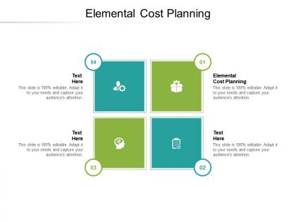 Elemental cost planning ppt powerpoint presentation infographics guide cpb