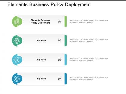 Elements business policy deployment ppt powerpoint presentation styles images cpb