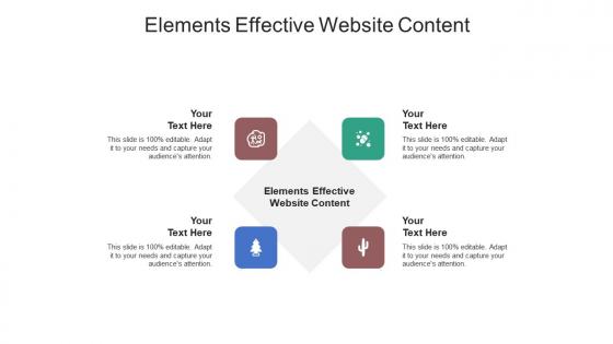 Elements effective website content ppt powerpoint presentation professional background cpb