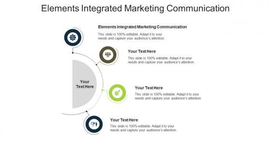 Elements integrated marketing communication ppt infographic template show cpb
