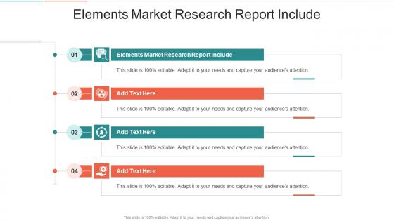 Elements Market Research Report Include In Powerpoint And Google Slides Cpb