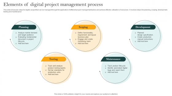 Elements Of Digital Project Management Process