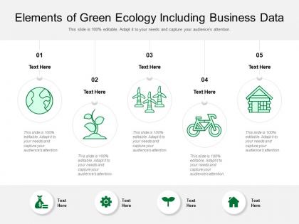 Elements of green ecology including business data