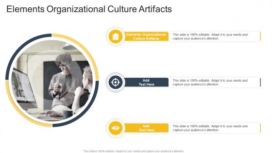 Elements Organizational Culture Artifacts In Powerpoint And Google Slides Cpb
