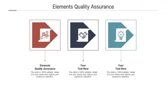 Elements quality assurance ppt powerpoint presentation portfolio graphic images cpb