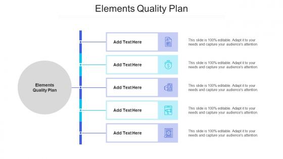 Elements Quality Plan Ppt Powerpoint Presentation Styles Images Cpb
