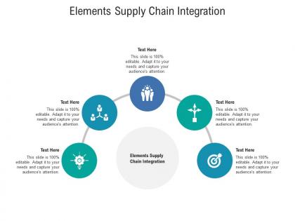 Elements supply chain integration ppt powerpoint presentation outline graphics pictures cpb
