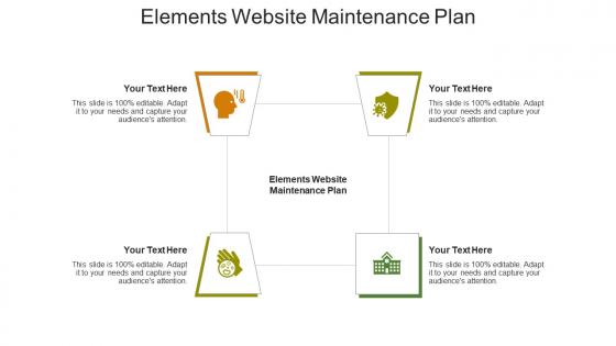 Elements website maintenance plan ppt powerpoint presentation icon cpb