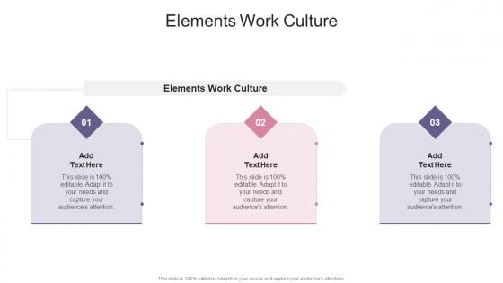 Elements Work Culture In Powerpoint And Google Slides Cpb