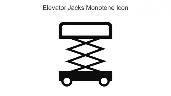 Elevator Jacks Monotone Icon In Powerpoint Pptx Png And Editable Eps Format