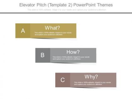 Elevator pitch template 2 powerpoint themes