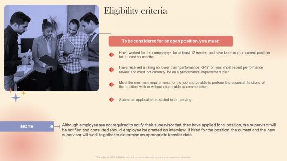 Eligibility Criteria Quick Handbook For Internal Mobility
