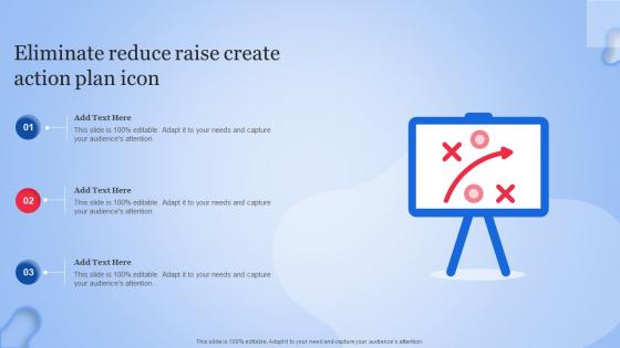 Eliminate Reduce Raise Create Action Plan Icon