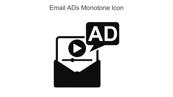 Email Ads Monotone Icon In Powerpoint Pptx Png And Editable Eps Format