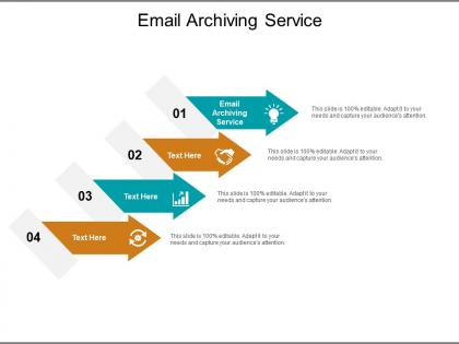 Email archiving service ppt powerpoint presentation infographic template smartart cpb