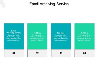 Email archiving service ppt powerpoint presentation visual aids layouts cpb