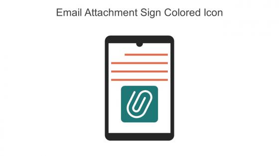 Email Attachment Sign Colored Icon In Powerpoint Pptx Png And Editable Eps Format