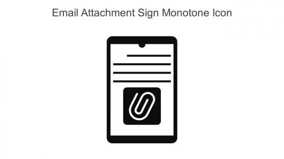 Email Attachment Sign Monotone Icon In Powerpoint Pptx Png And Editable Eps Format