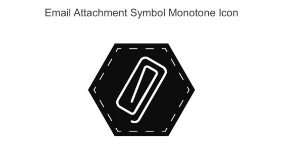 Email Attachment Symbol Monotone Icon In Powerpoint Pptx Png And Editable Eps Format