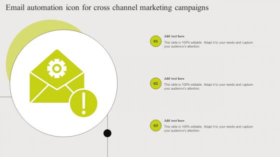 Email Automation Icon For Cross Channel Marketing Campaigns