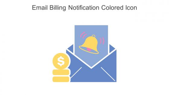 Email Billing Notification Colored Icon In Powerpoint Pptx Png And Editable Eps Format