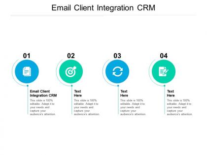 Email client integration crm ppt powerpoint presentation outline format ideas cpb