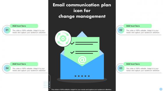 Email Communication Plan Icon For Change Management
