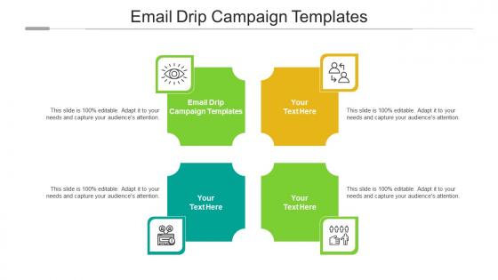 Email drip campaign templates ppt powerpoint presentation sample cpb