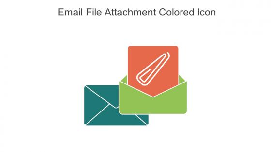Email File Attachment Colored Icon In Powerpoint Pptx Png And Editable Eps Format
