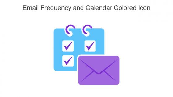 Email Frequency And Calendar Colored Icon In Powerpoint Pptx Png And Editable Eps Format