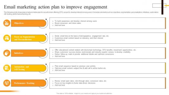 Email Marketing Action Plan To Improve Engagement Security Token Offerings BCT SS