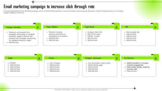 Email Marketing Campaign To Increase Click Through Rate