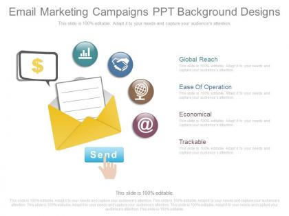 Email marketing campaigns ppt background designs