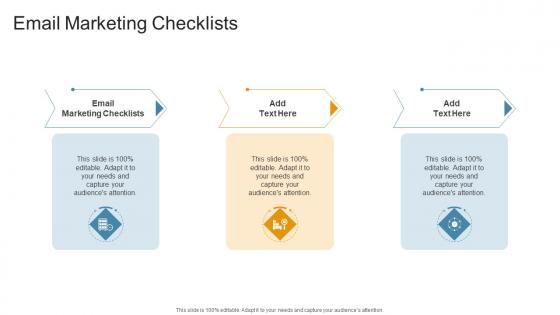 Email Marketing Checklists In Powerpoint And Google Slides Cpb