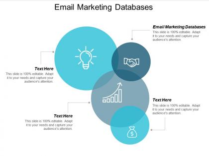 Email marketing databases ppt powerpoint presentation outline deck cpb
