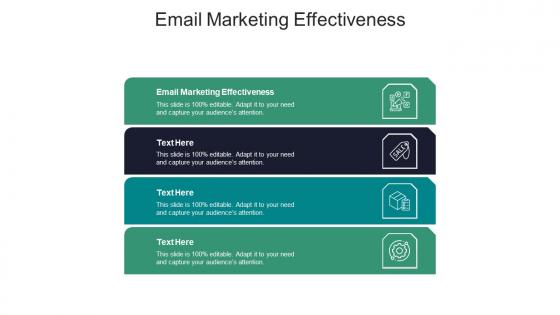 Email marketing effectiveness ppt powerpoint presentation summary shapes cpb