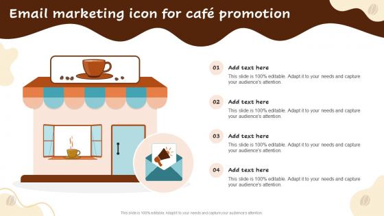 Email Marketing Icon For Cafe Promotion