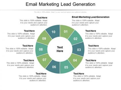 Email marketing lead generation ppt powerpoint presentation slides example introduction cpb