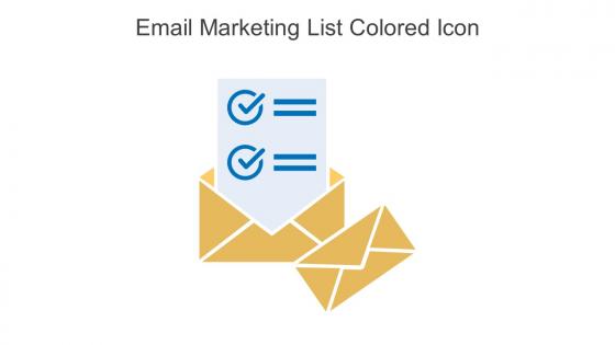 Email Marketing List Colored Icon In Powerpoint Pptx Png And Editable Eps Format