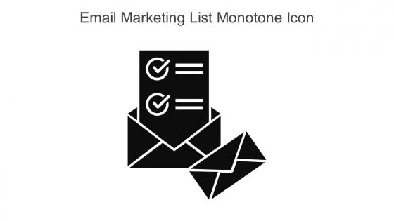 Email Marketing List Monotone Icon In Powerpoint Pptx Png And Editable Eps Format