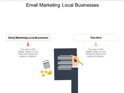 Email marketing local businesses ppt powerpoint presentation infographics rules cpb