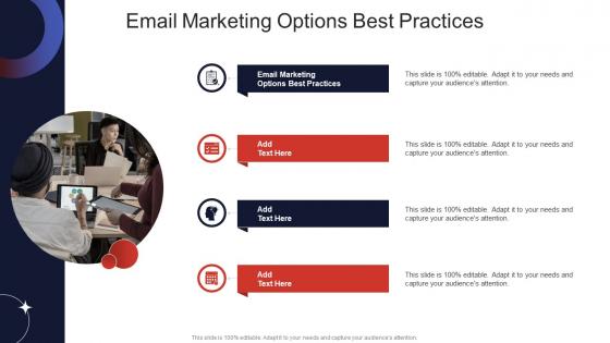 Email Marketing Options Best Practices In Powerpoint And Google Slides