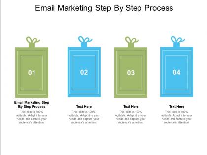 Email marketing step by step process ppt powerpoint presentation inspiration grid cpb