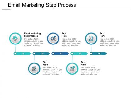 Email marketing step process ppt powerpoint presentation summary introduction cpb