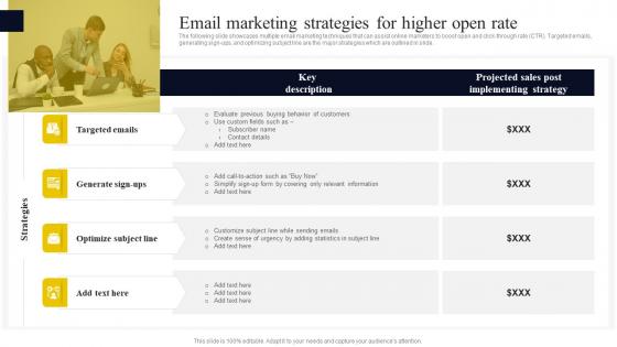 Email Marketing Strategies For Higher Open Rate Go To Market Strategy For Startup Strategy SS V