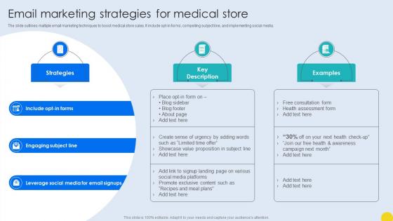Email Marketing Strategies For Medical Store Storyboard SS