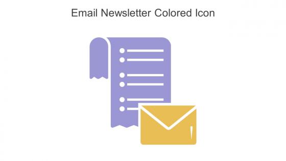 Email Newsletter Colored Icon In Powerpoint Pptx Png And Editable Eps Format