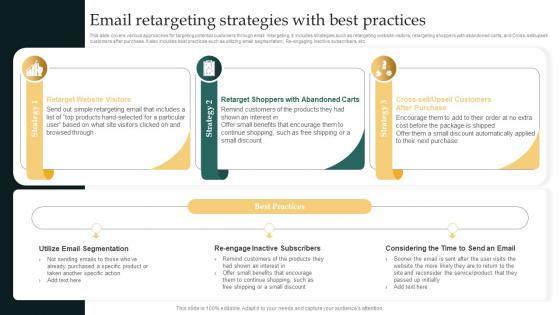 Email Retargeting Strategies With Best Practices Remarketing Strategies For Maximizing Sales