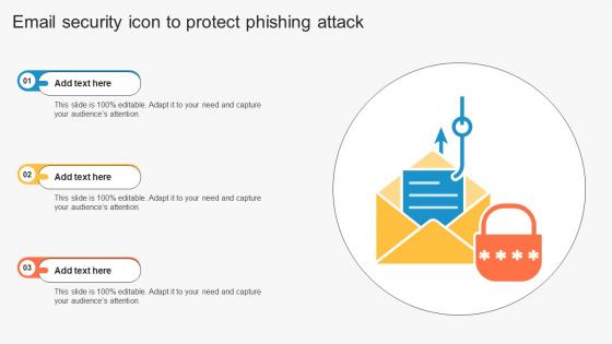 Email Security Icon To Protect Phishing Attack