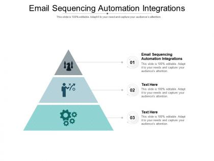 Email sequencing automation integrations ppt powerpoint presentation professional inspiration cpb